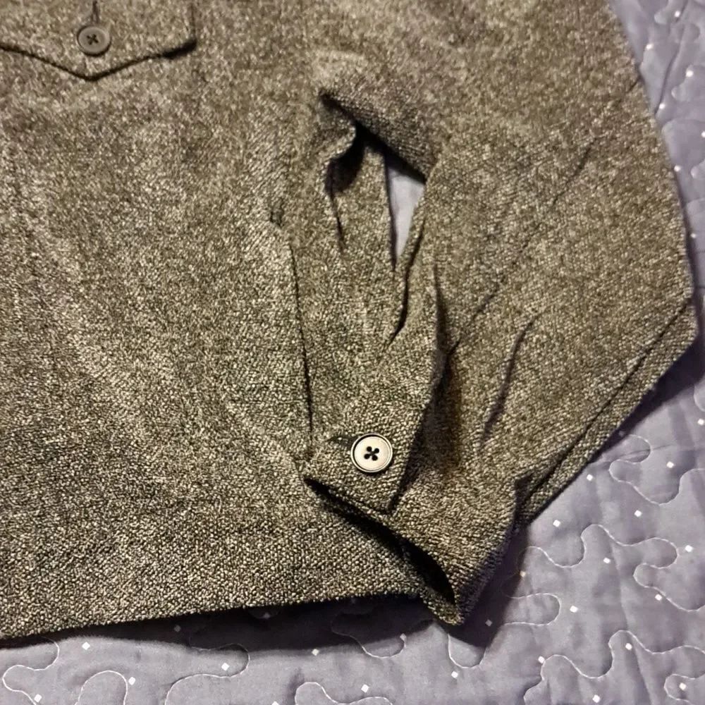 Talbots gray button up jacket size P - Picture 4 of 5